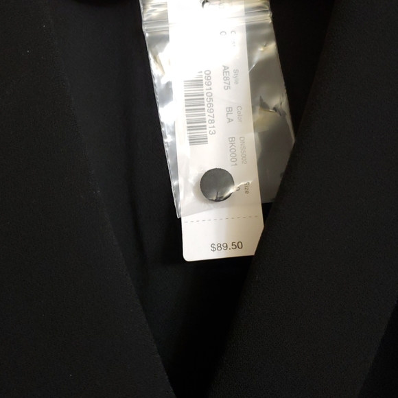 J.Crew black faux-wrap blouse NWT - Picture 4 of 5